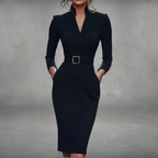 Jane | Elegant Belted Dress