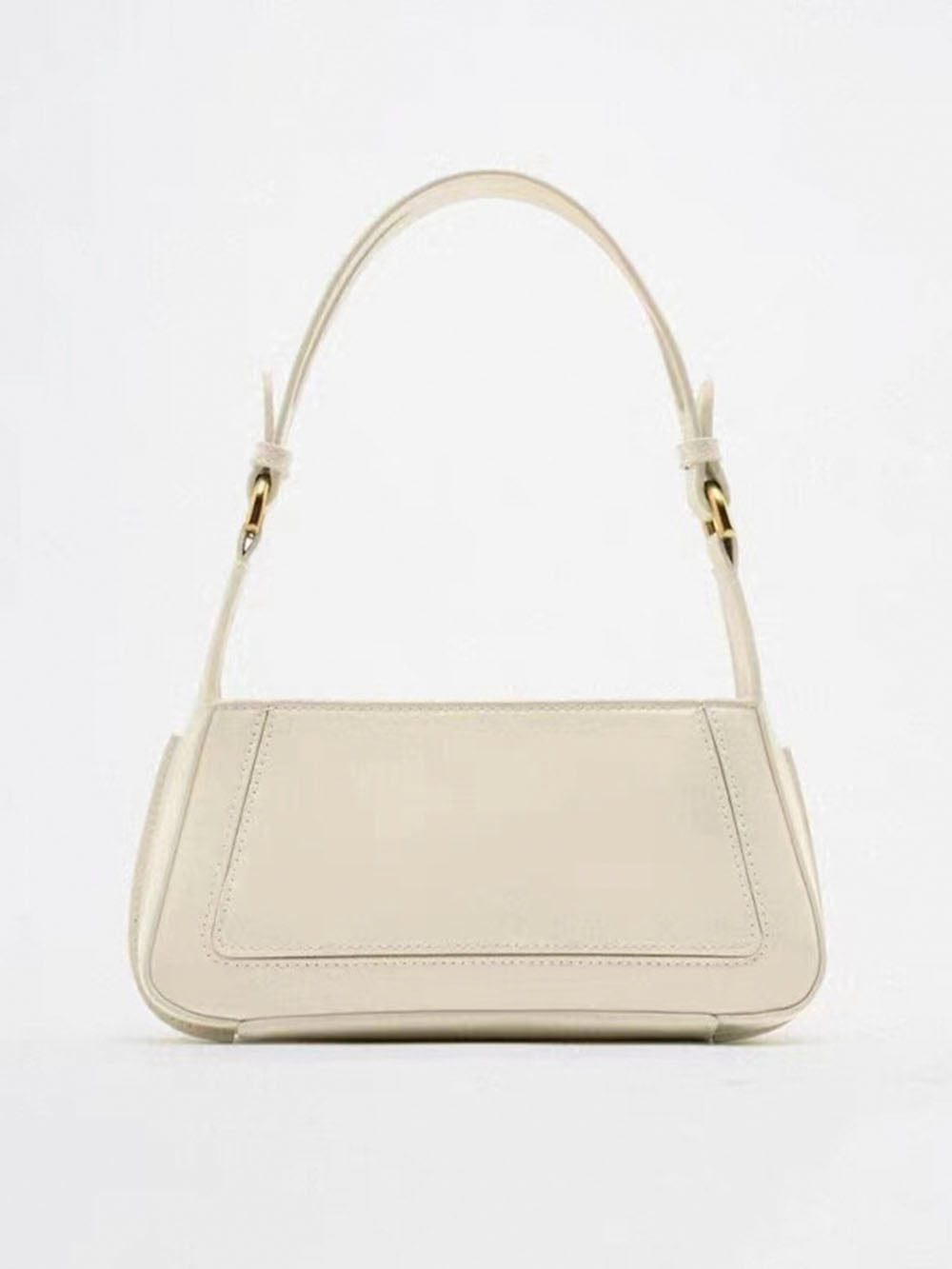 Square Faux | Patent Finished Shoulder Bag