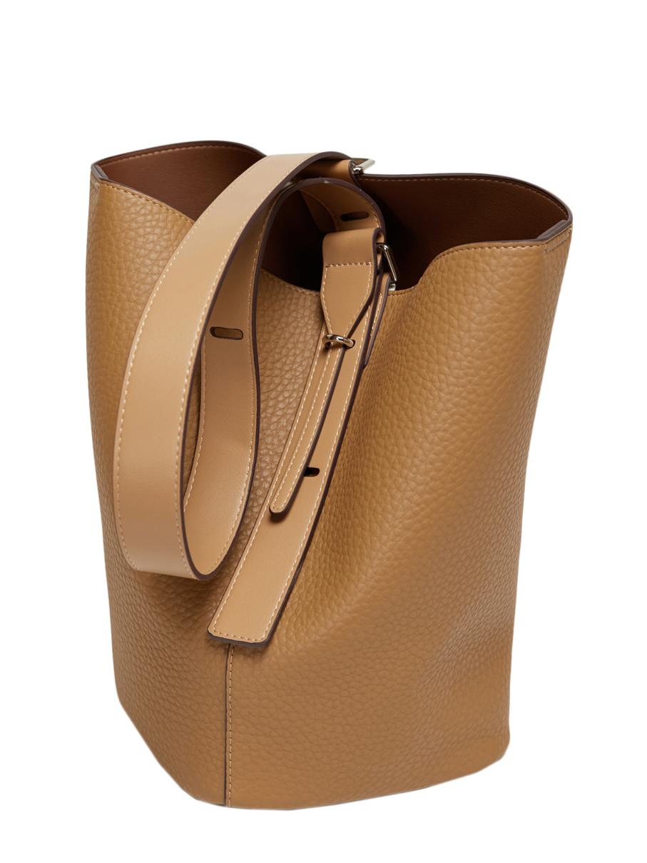 Soft leather | Adjustable Bucket Bag