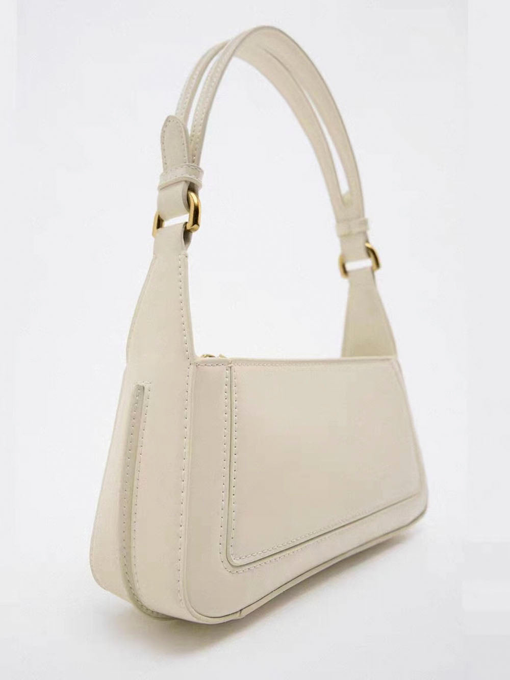 Square Faux | Patent Finished Shoulder Bag