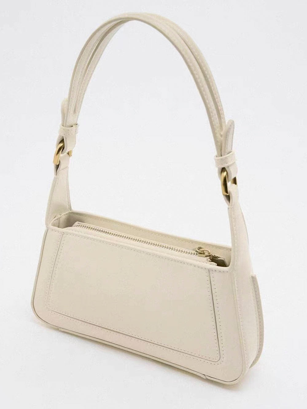 Square Faux | Patent Finished Shoulder Bag