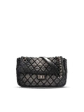 Washed Denim | Quilted Chain Crossbody Bag