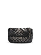 Washed Denim | Quilted Chain Crossbody Bag