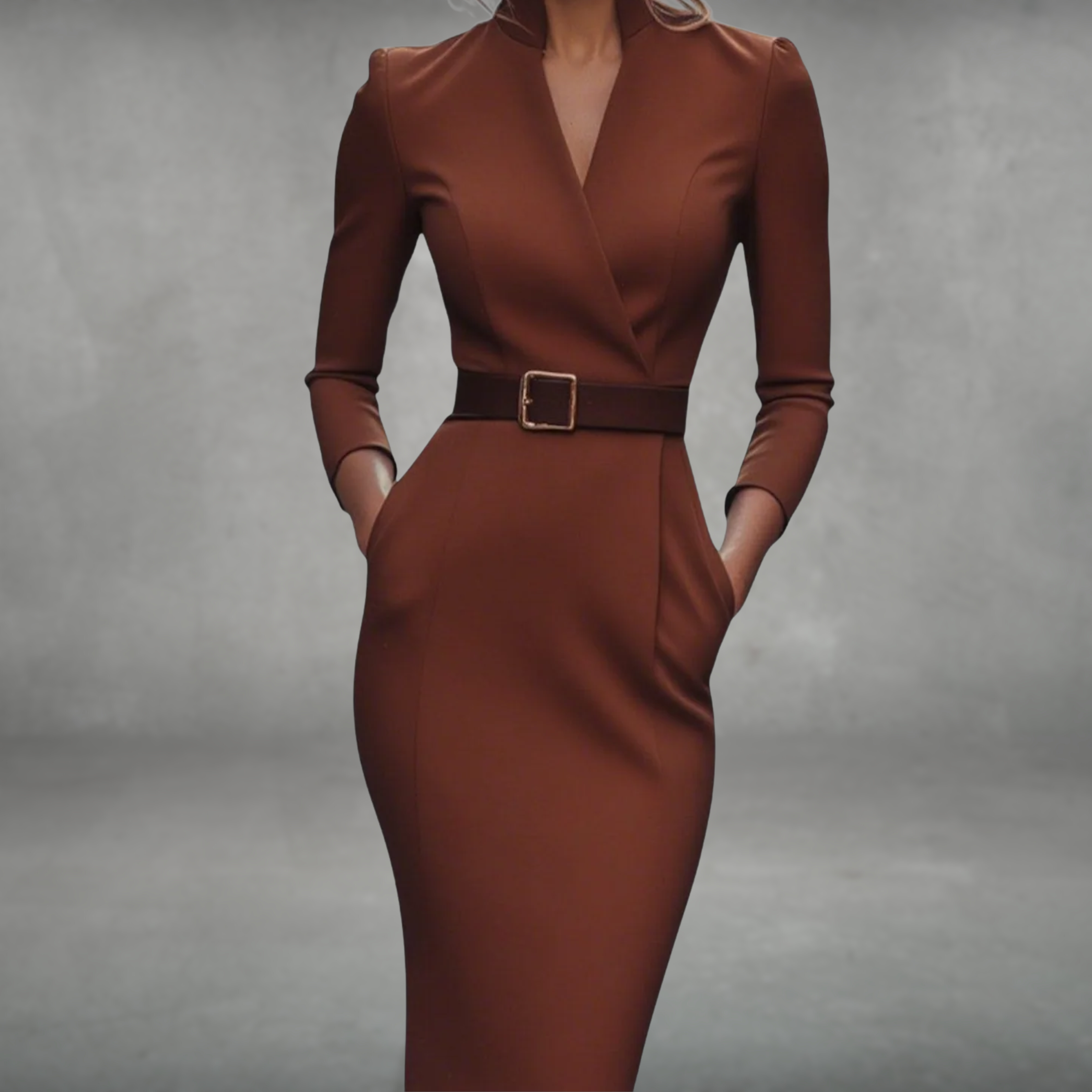 Jane | Elegant Belted Dress
