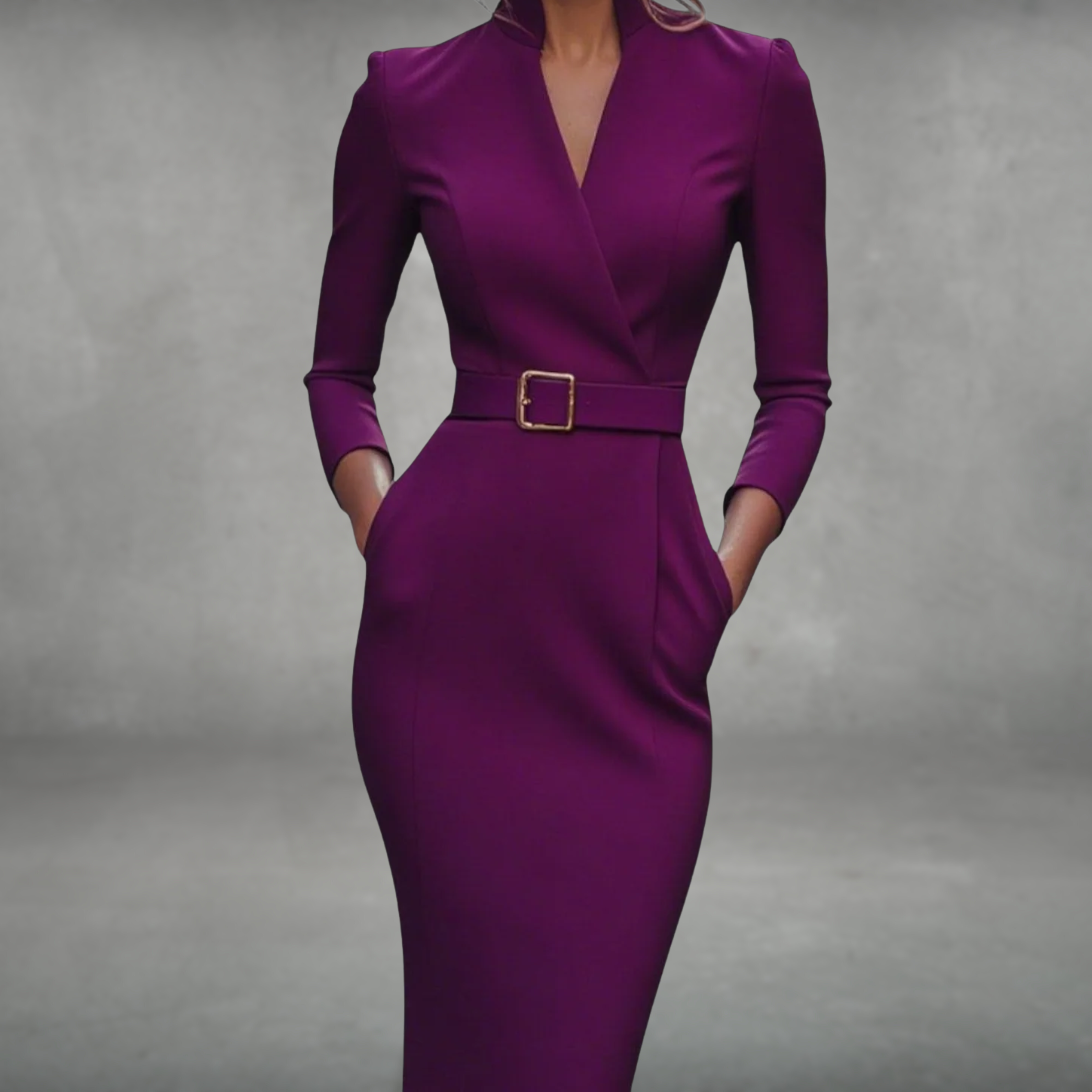 Jane | Elegant Belted Dress