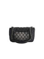 Washed Denim | Quilted Chain Crossbody Bag