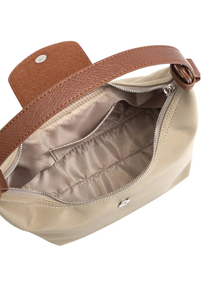 Colorblock | PU Leather Dumpling Shoulder & Crossbody Bag