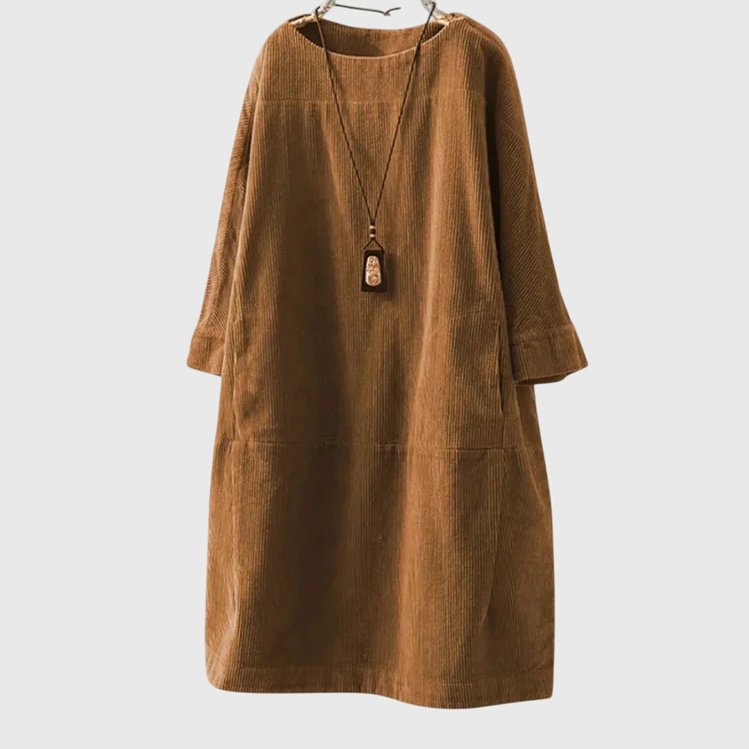 Marguerite | Relaxed Corduroy Midi Dress