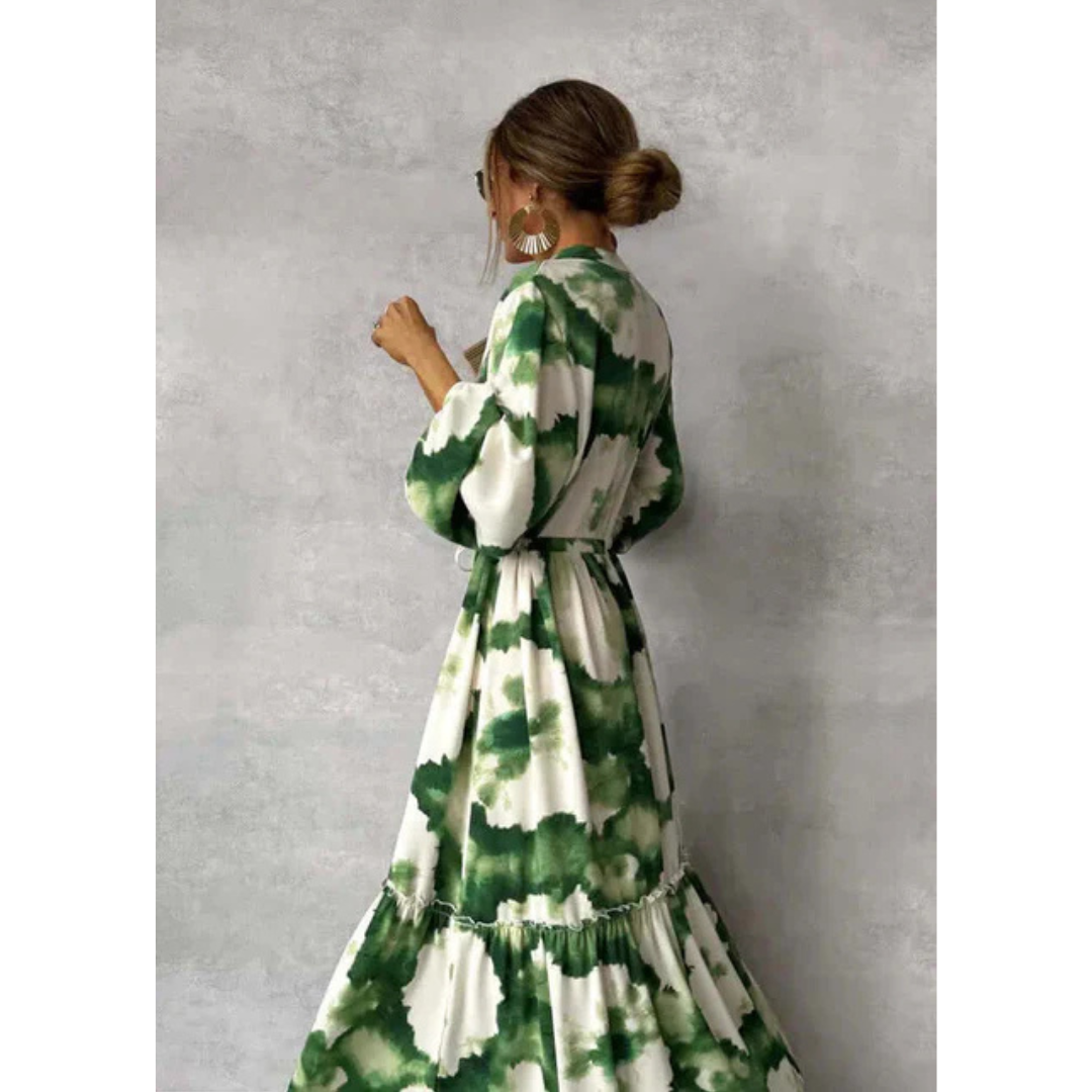 Donna - Ladies Elegant Flowing Floral Maxi Dress