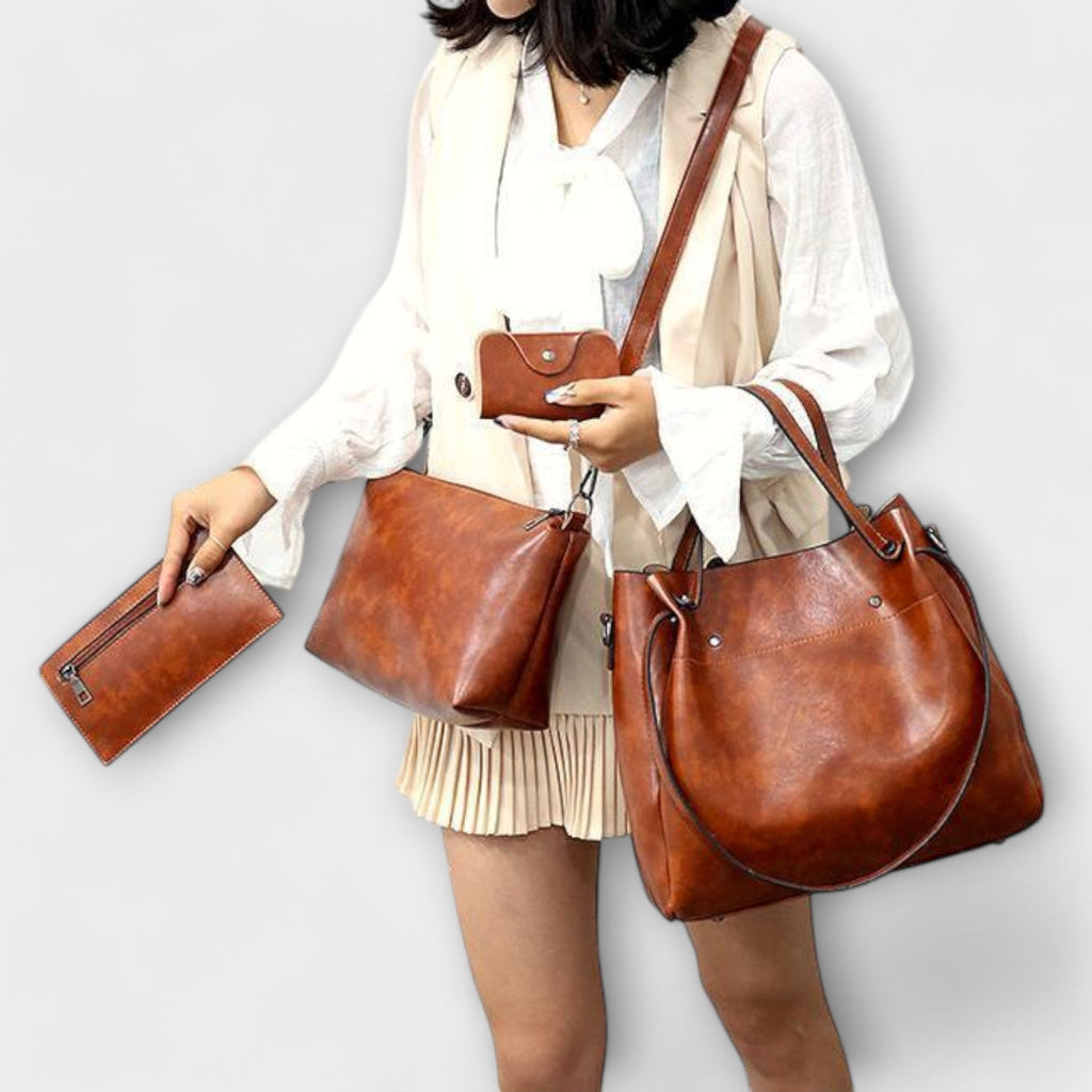 Olivia | 4 - Piece Vintage Bag Set