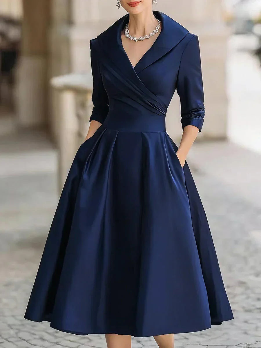 Clara | Satin Midi Dress