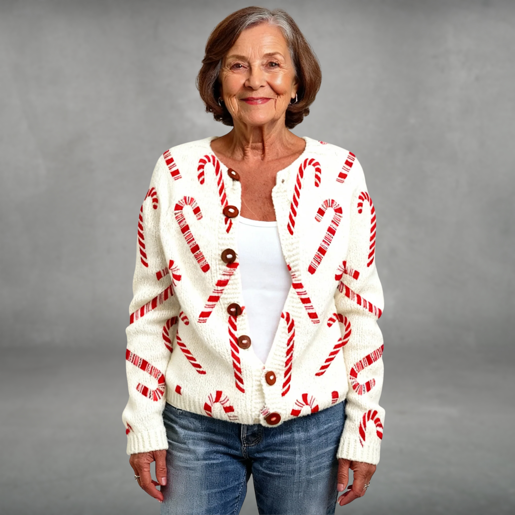 Carla | Festive Candy Cardigan