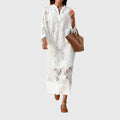 Emily - Dahlia Embroidered Midi Dress