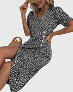 Barbara - Fresh Bloom V-Neck Dress