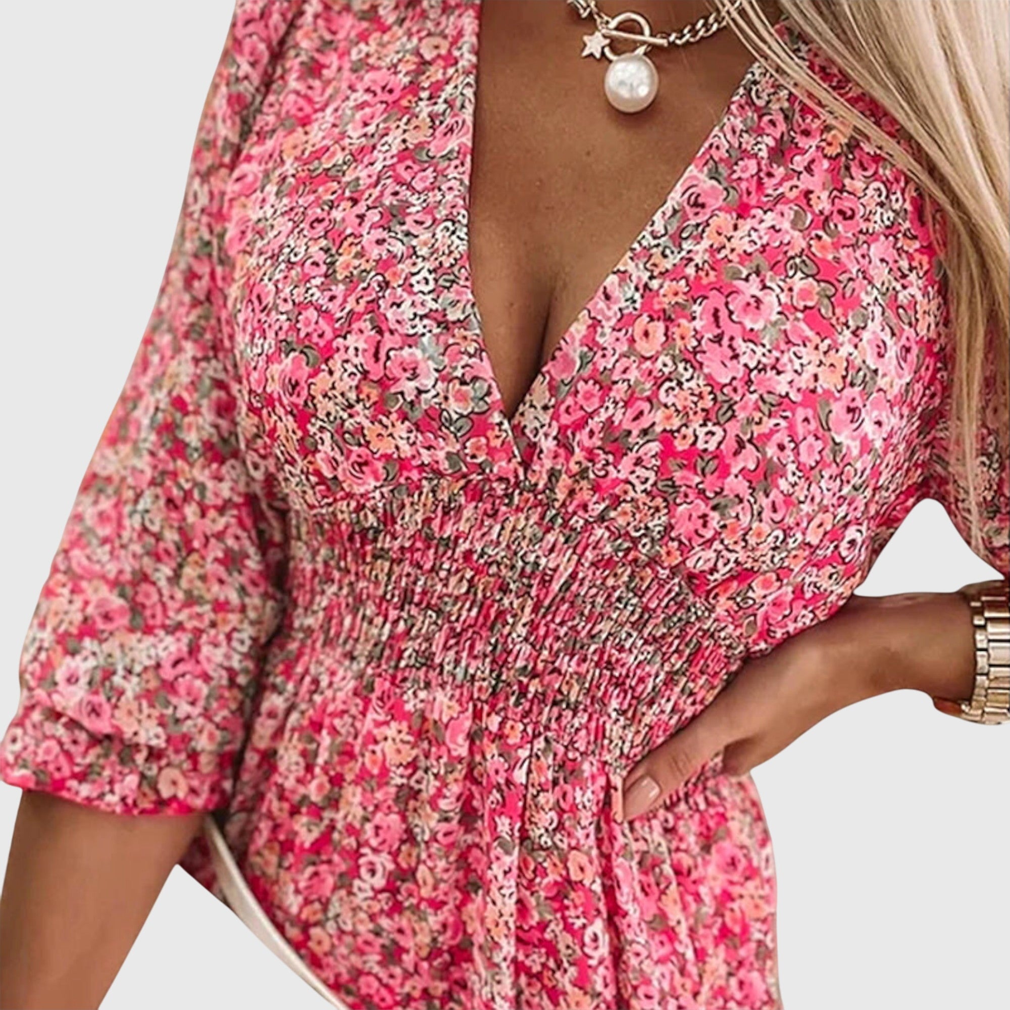 Lucia | Floral Puff Sleeve Dress