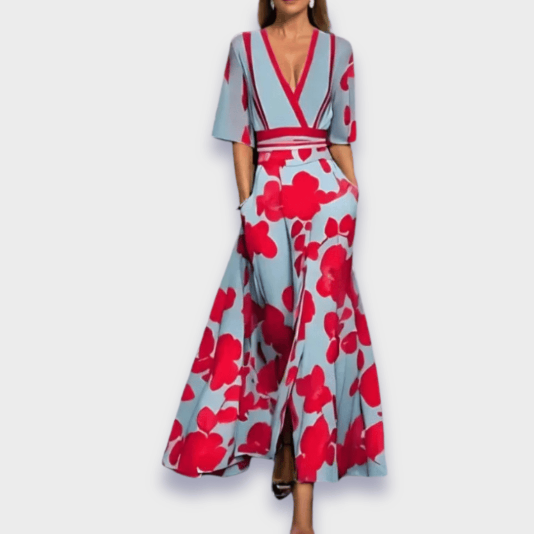 Jill - Elegant Floral Dress