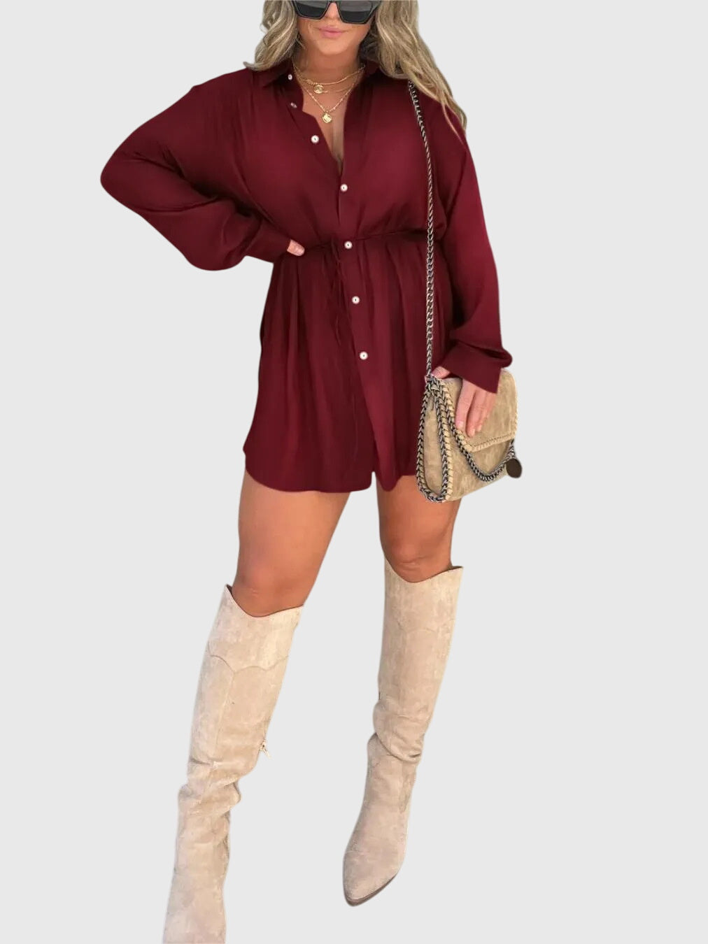 Faye | Elegant Romper Dress