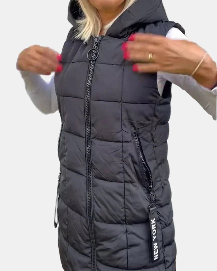 Solene | Sleeveless Padded Coat