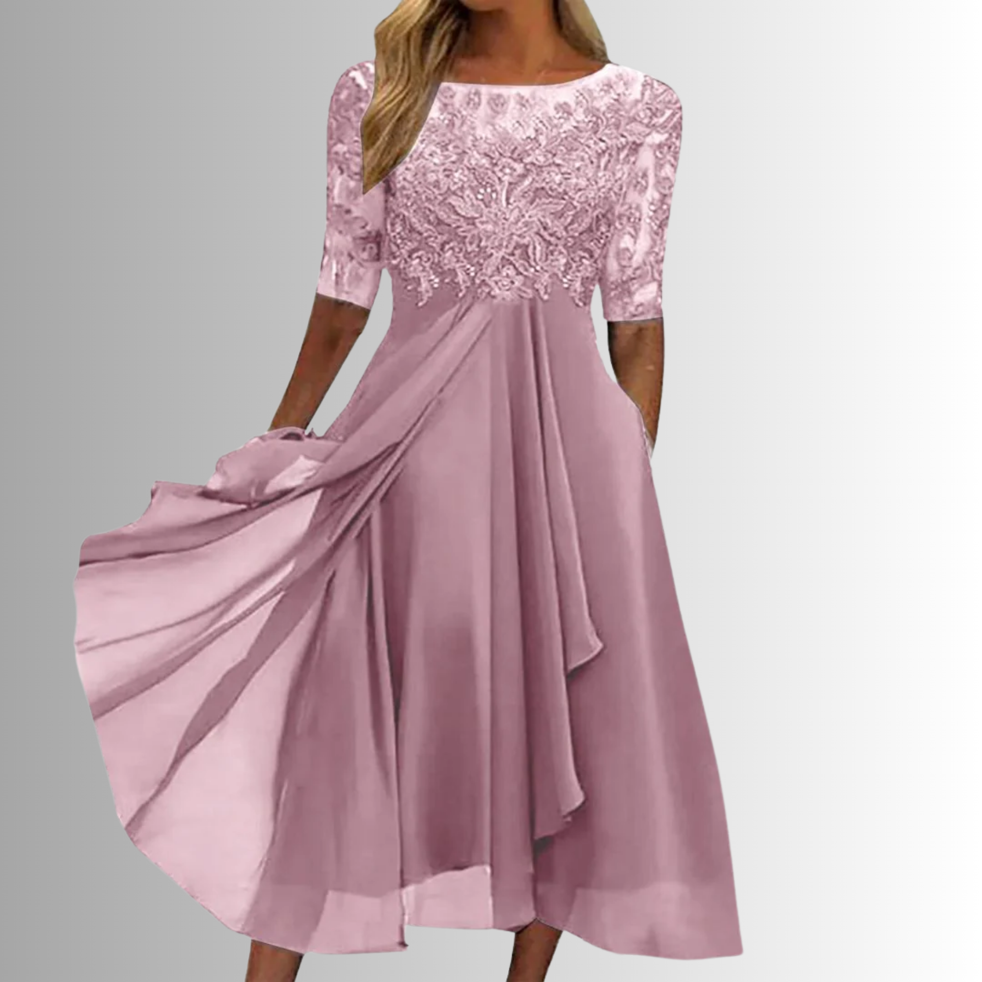 Gloria - Elegant Lace Dress