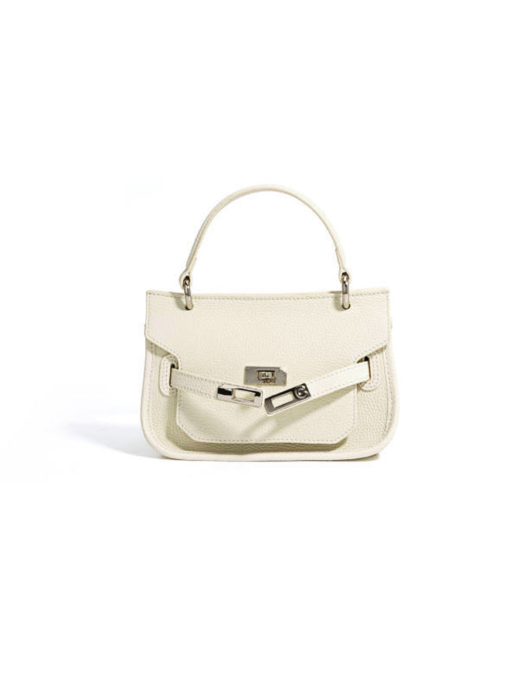 Metal | Double Buckle Handheld Kelly Bag