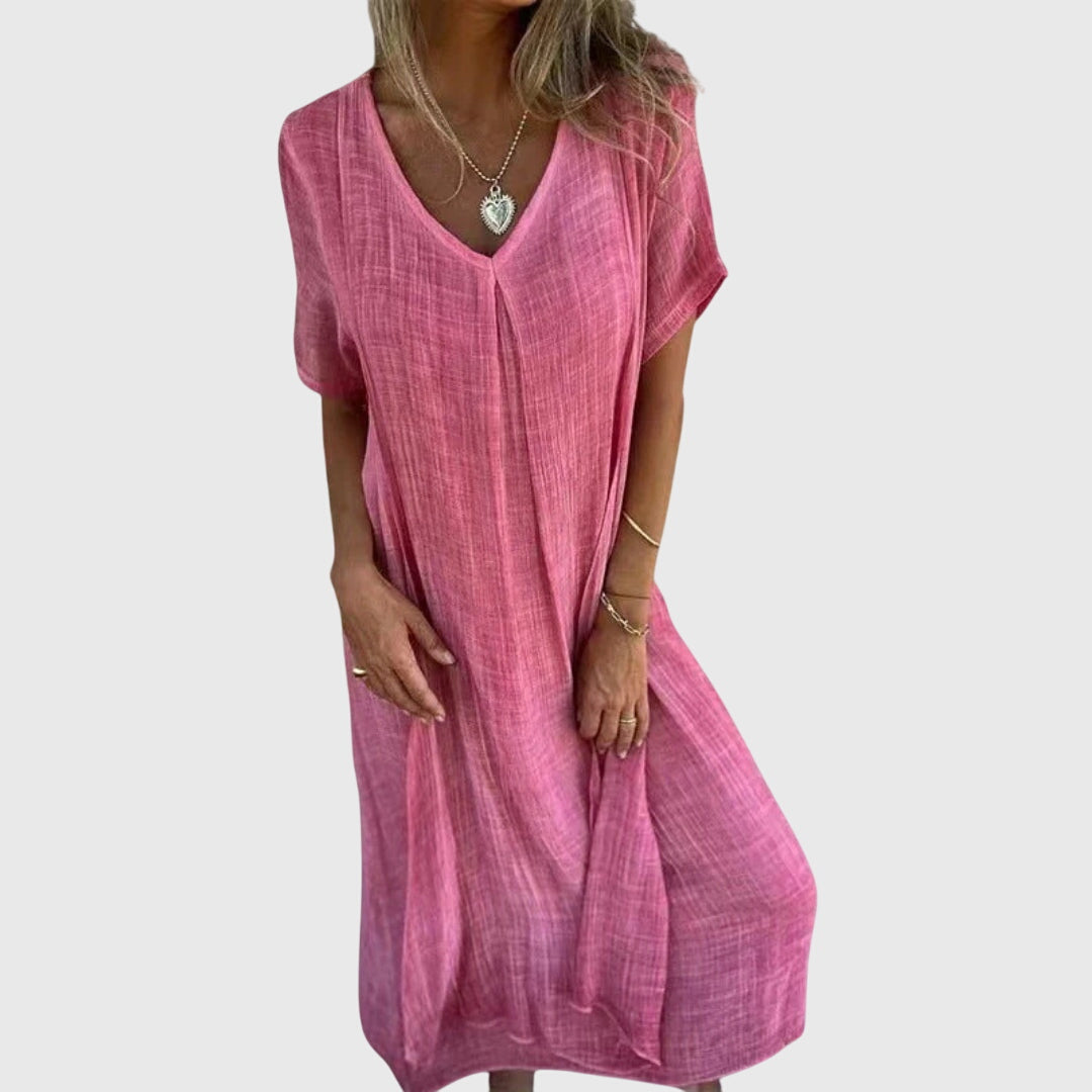 Nelle | Elegant Lightweight V-Neck Dress