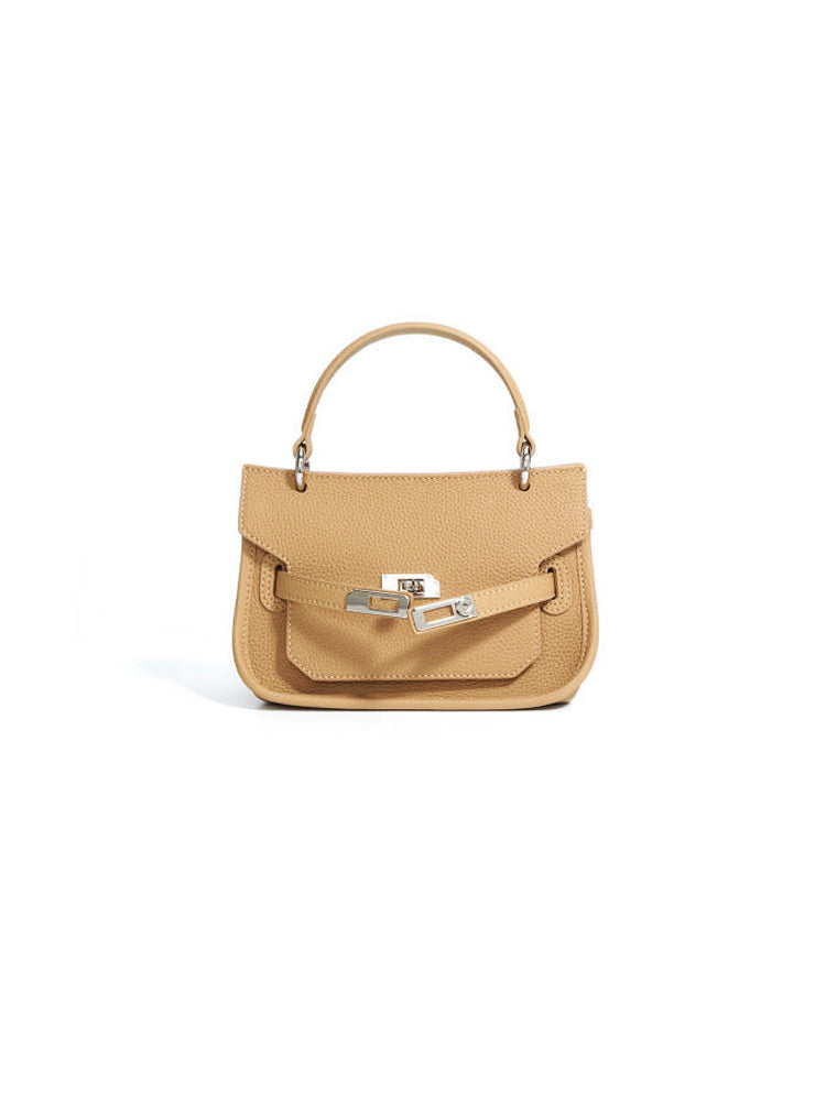 Metal | Double Buckle Handheld Kelly Bag