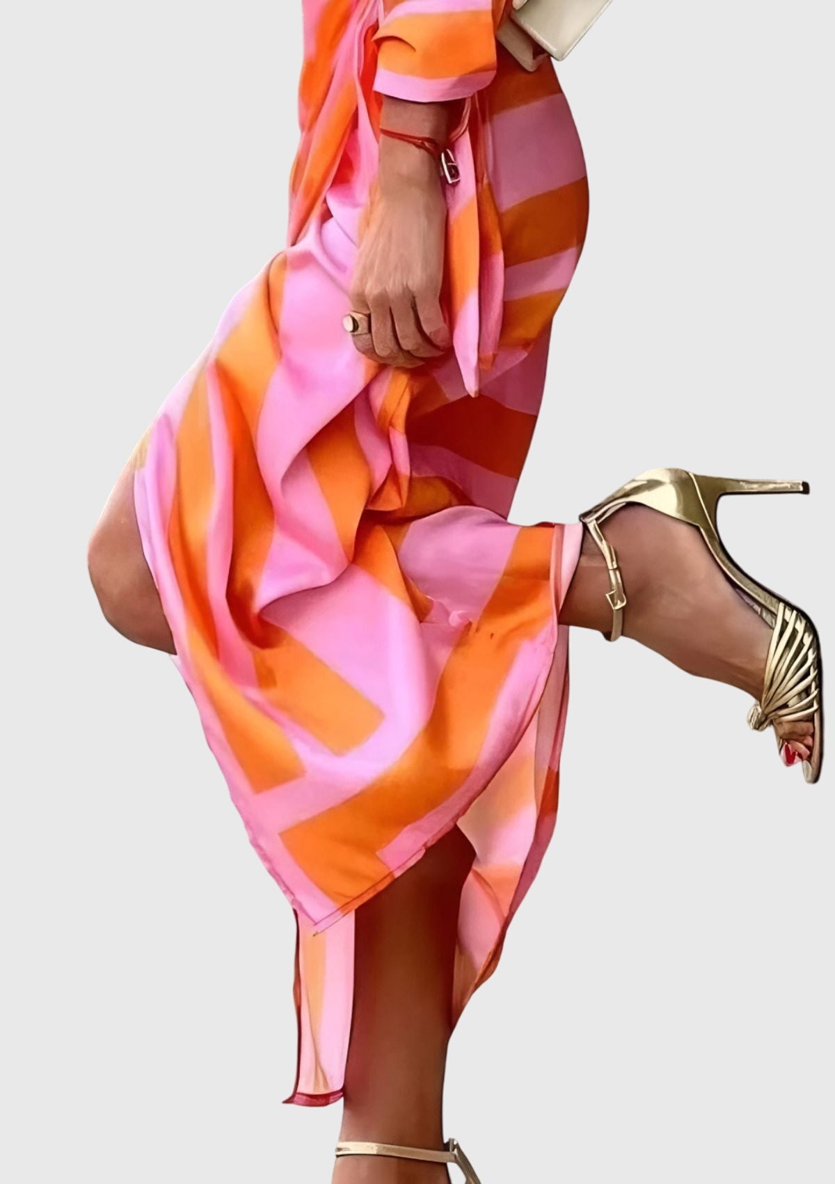Fee | Elegant Wrap Dress with Print
