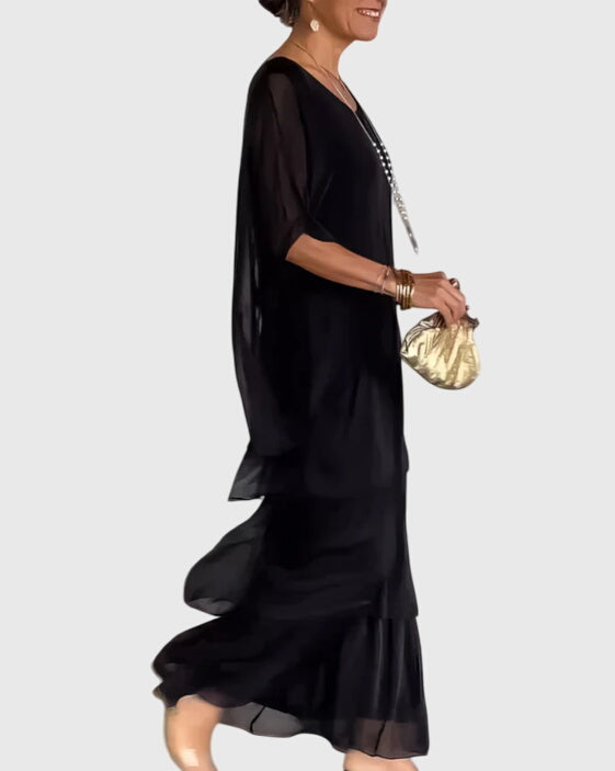Bernadette | Long and Flowing Elegant Dress