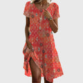 Cecilia – Short Sleeved Boho Dress