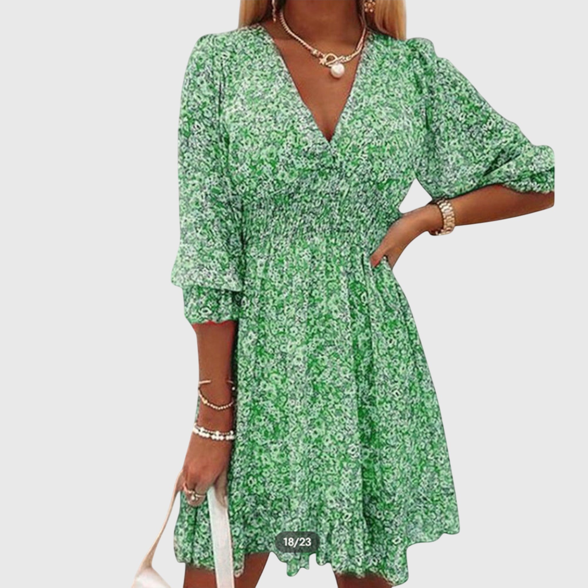 Lucia | Floral Puff Sleeve Dress