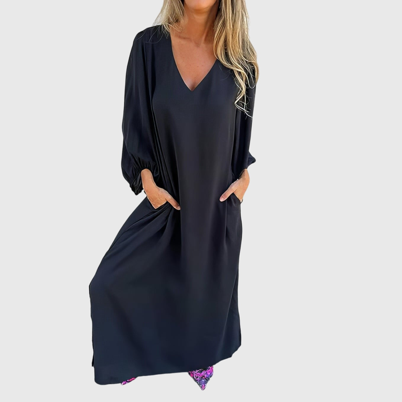 Vanessa | Long Boho Dress with Pockets