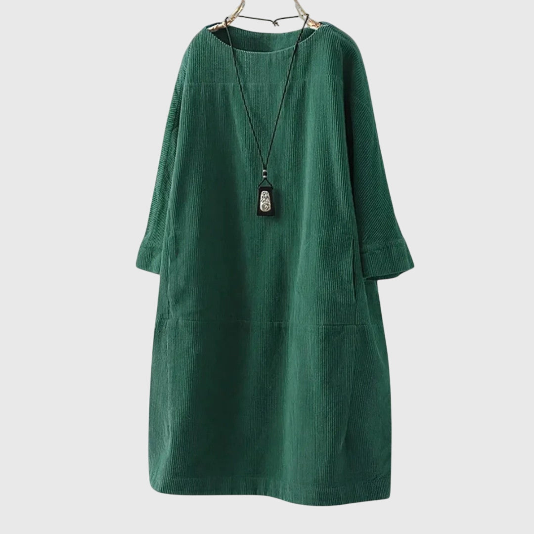 Marguerite | Relaxed Corduroy Midi Dress