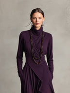 Natalia | Asymmetrical Maxi Knit Dress