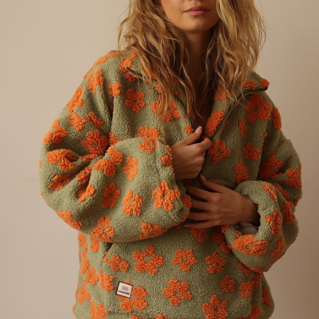 Célaine™ - FLORAL SWEATER WITH ELEGANT DESIGN