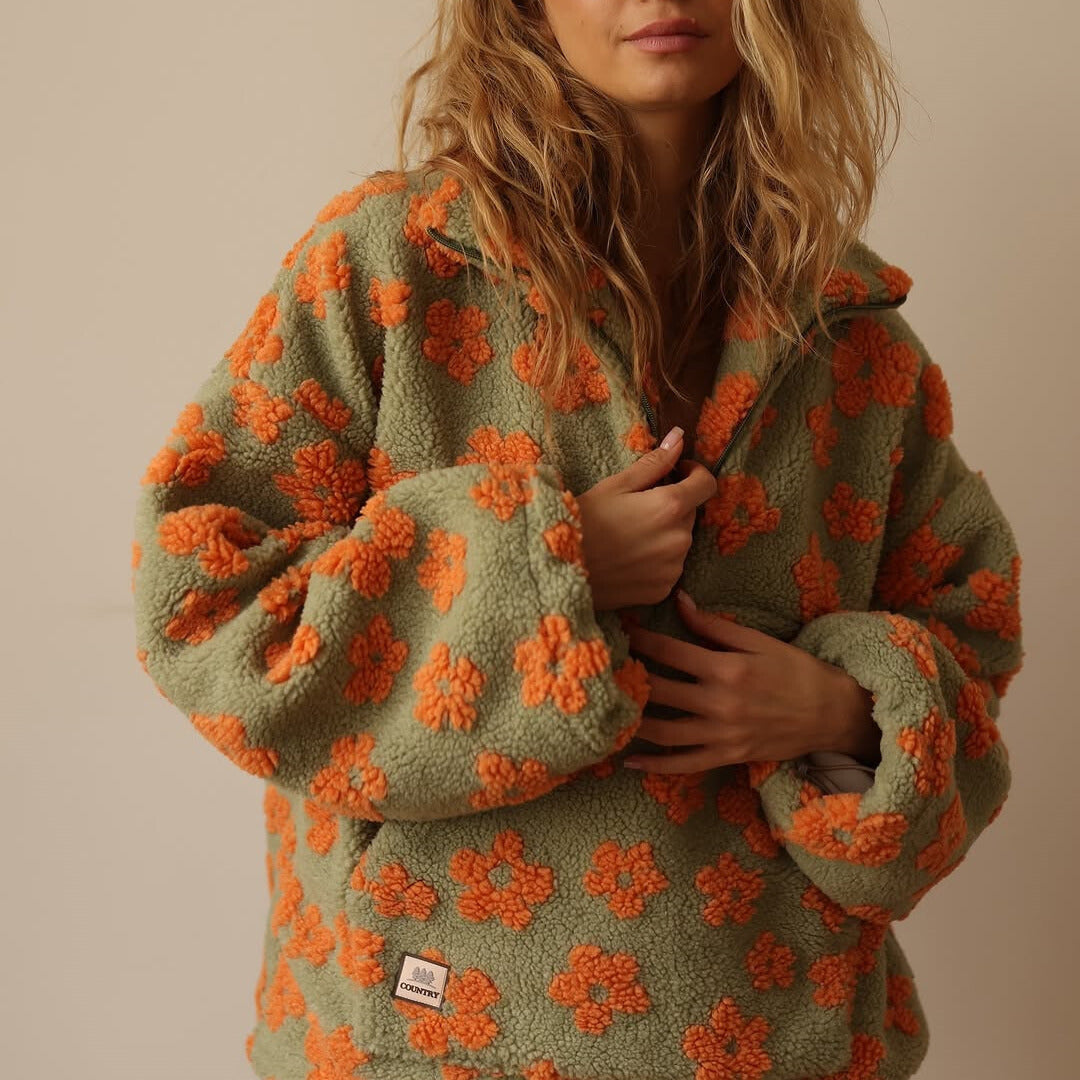 Célaine™ - FLORAL SWEATER WITH ELEGANT DESIGN