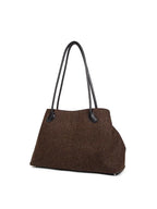 Woolen | Shearling Top Handle Shoulder Crossbody Bag