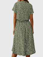 Amber - Printed V-Neck Dress
