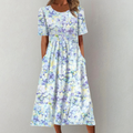 Esma | Flowing Floral Midi Dress