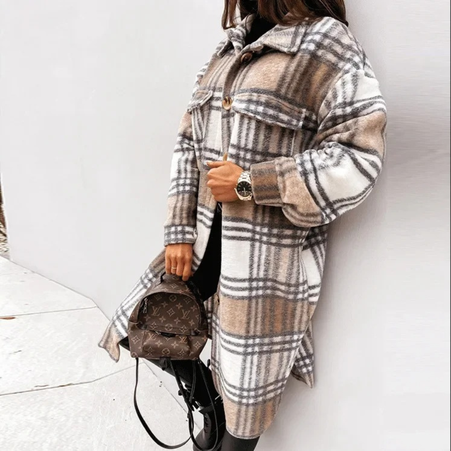 Celine | Everyday Checked Coat