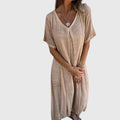 Lisanne - Comfortable dress with V-neck