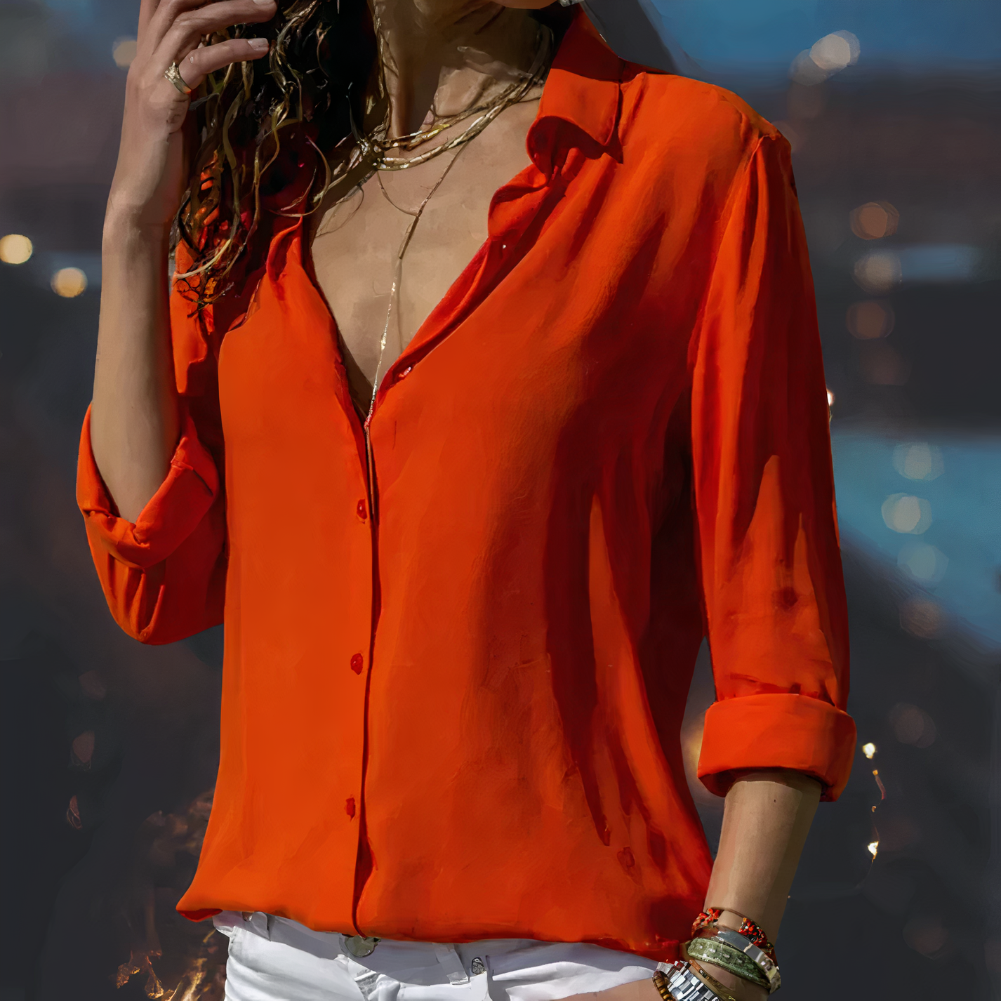 Mia | Elegant Chiffon Blouse for Women