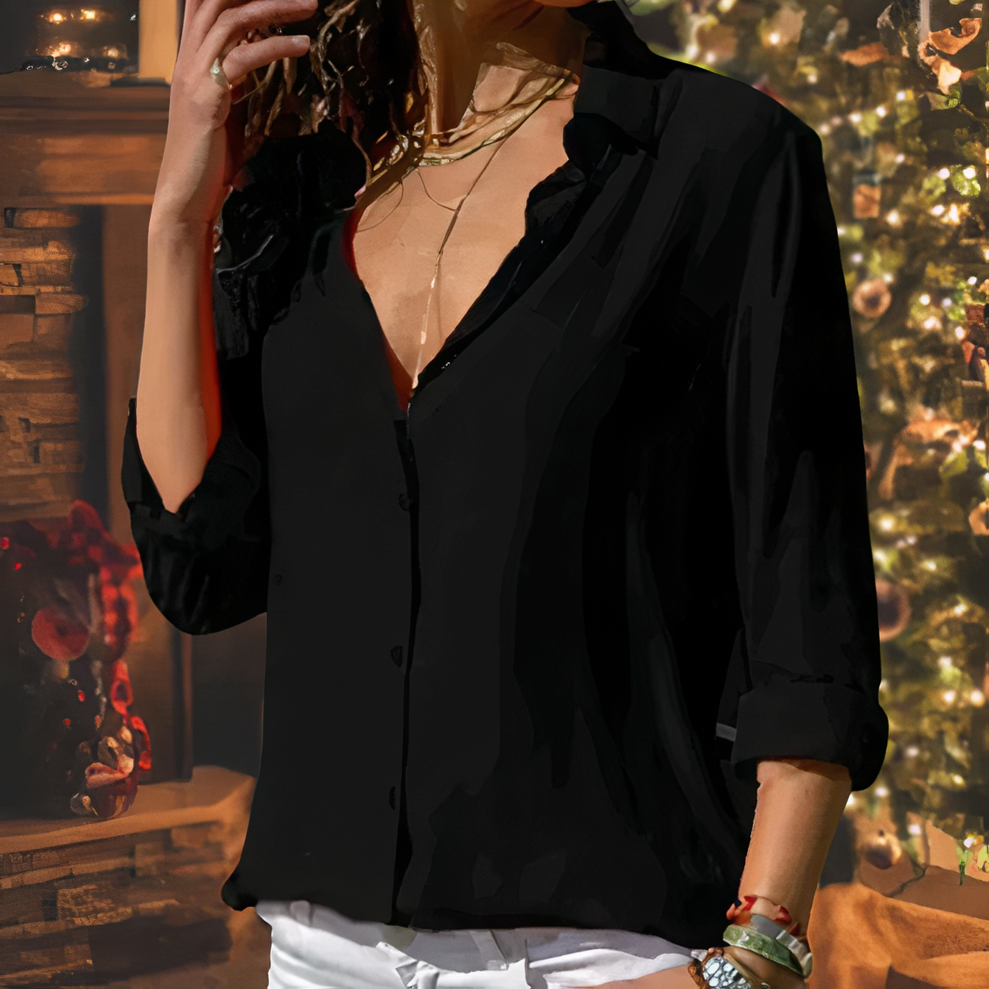 Mia | Elegant Chiffon Blouse for Women