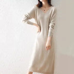 Hayden Luciana™ | Soft Wool-Blend Midi Dress