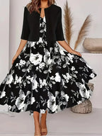 Emilie - Chic ladies summer midi dress with blazer