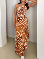 Amber - Vibrant Printed Gown