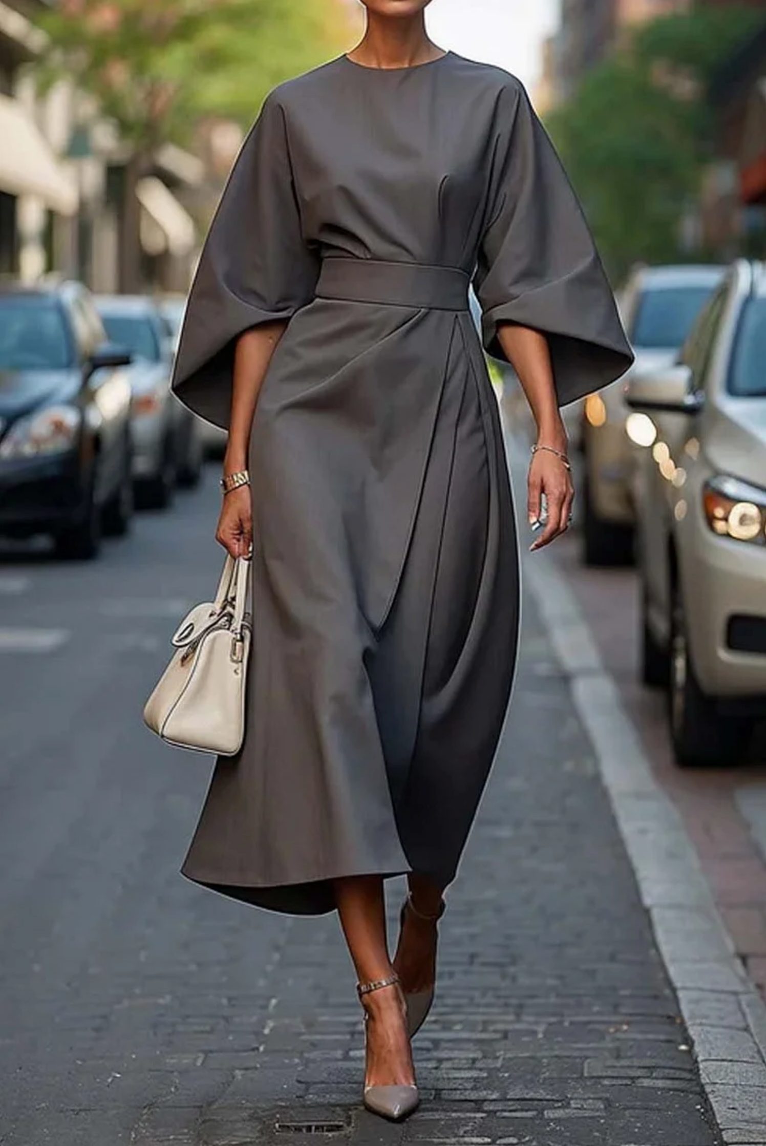 Iris - Elegant Midi Dress