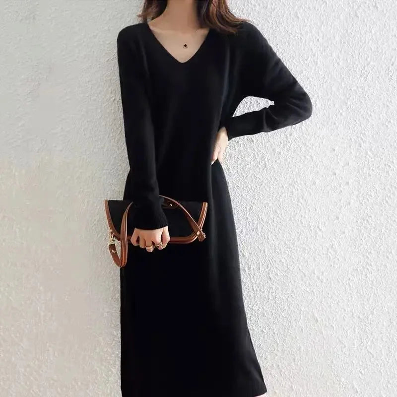 Hayden Luciana™ | Soft Wool-Blend Midi Dress