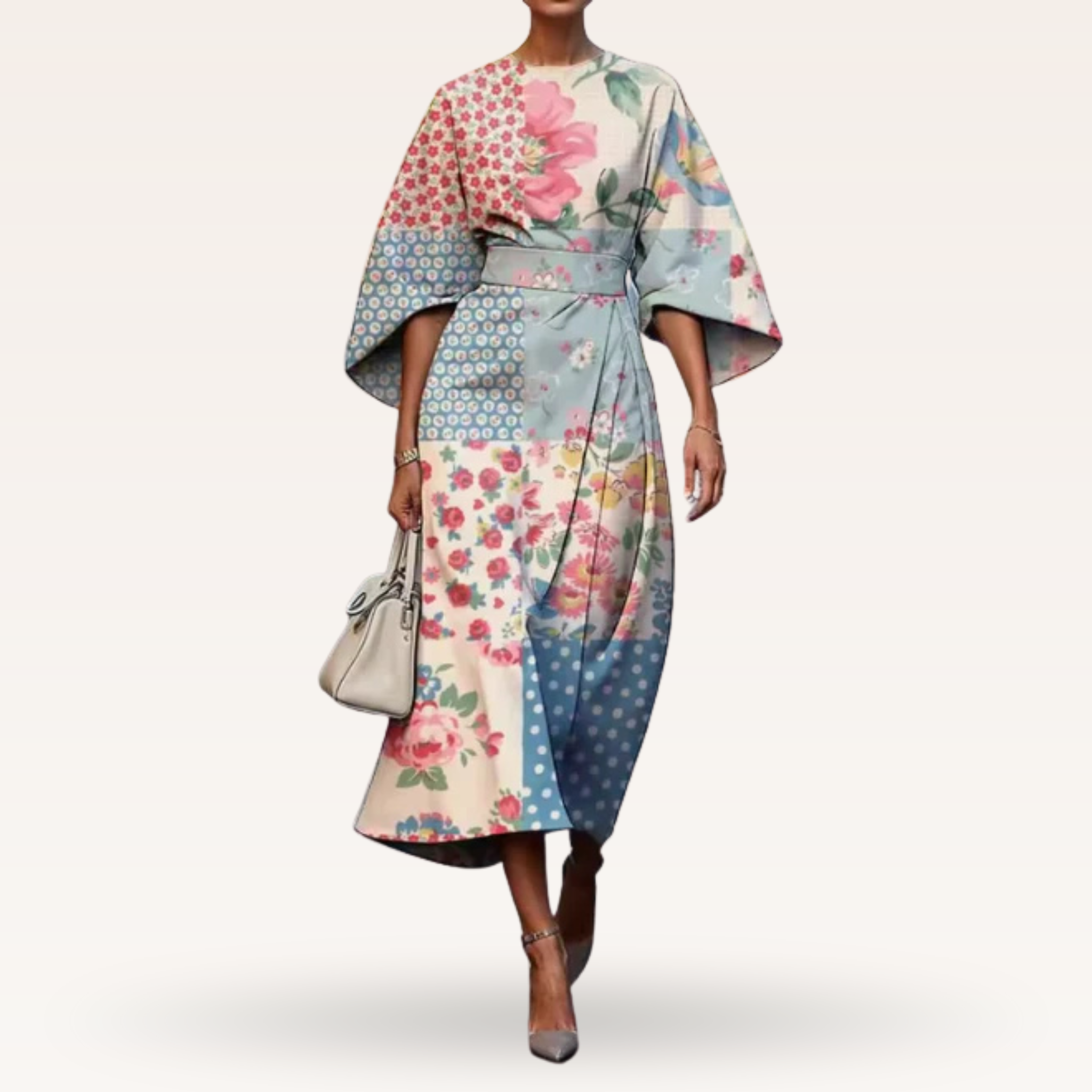 Elise | Royal Floral Dress