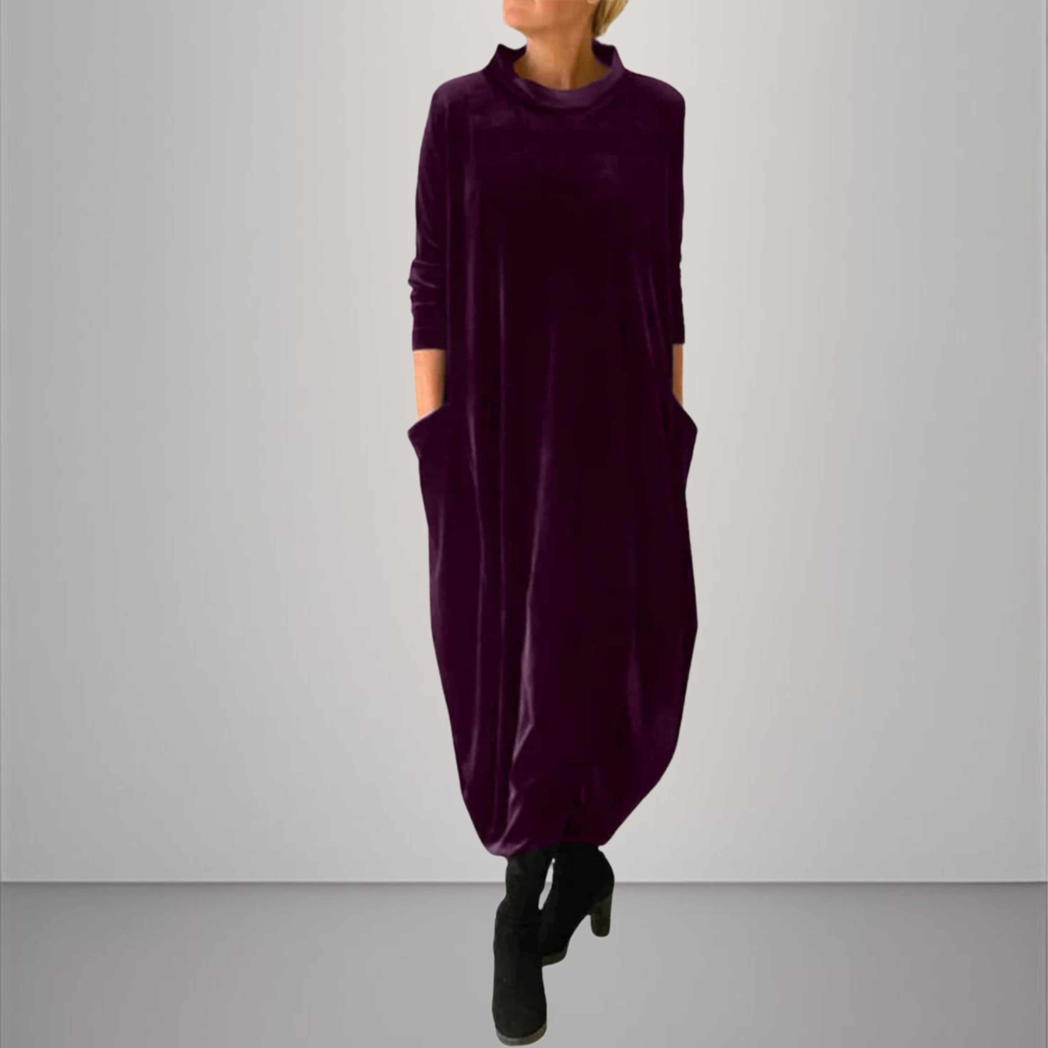 Éloura | Velvet Elegant Maxi Dress