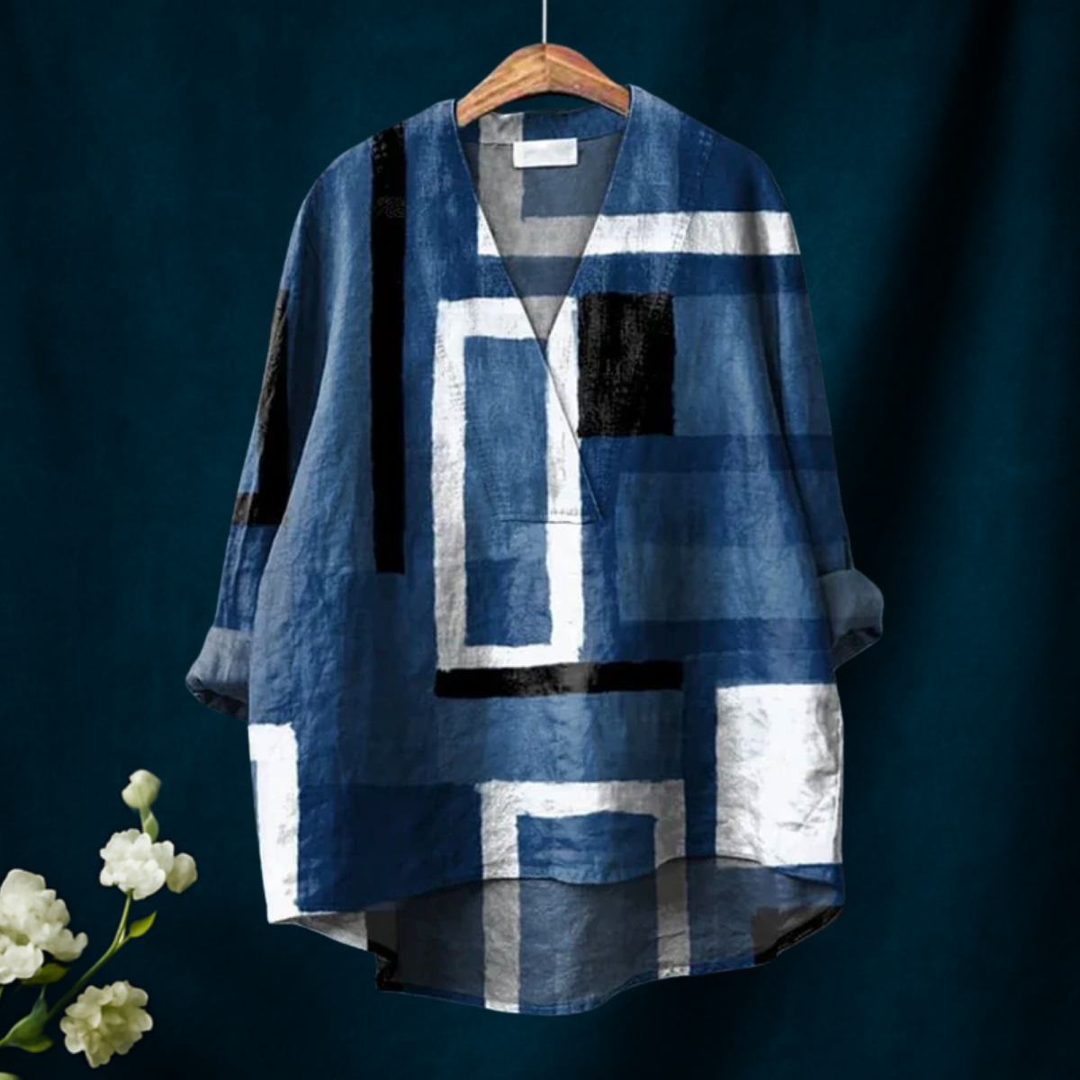 Cowboy Square Print | Blouse